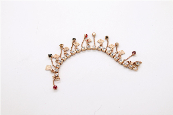 Handgeschweißte Schnalle Kette von Hardware,Damen-Sandalenkette Kupfer/Eisenpistole/Nickel/Gold