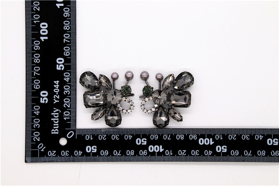 Schuhschnalle Schuhclips Strasssteine Schuhclips Zinklegierung, Kupfer Gun, Nickel, Gold