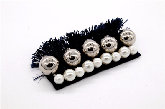 Handgefertigte Perlen, handgefertigte Schleife Hochwertige Imitationsperlen, Glassperlen-Schuhdekoration / Modische Schuhaccessoires