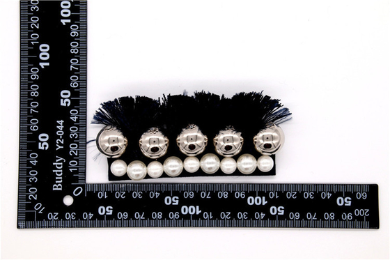 Handgefertigte Perlen, handgefertigte Schleife Hochwertige Imitationsperlen, Glassperlen-Schuhdekoration / Modische Schuhaccessoires