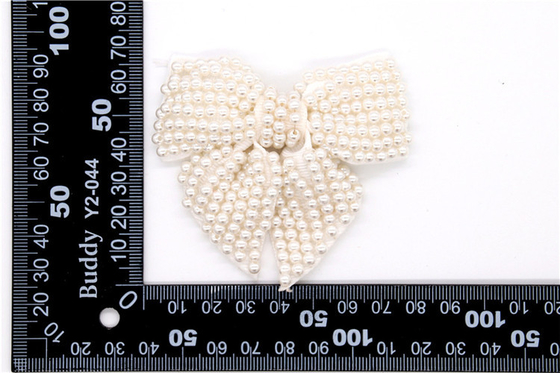Handgefertigte Perlen, handgefertigte Schleife Hochwertige Imitationsperlen, Glassperlen-Schuhdekoration / Modische Schuhaccessoires