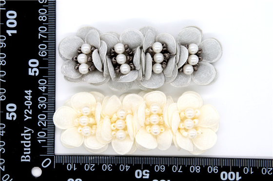Handgefertigte Perlen, handgefertigte Schleife Hochwertige Imitationsperlen, Glassperlen-Schuhdekoration / Modische Schuhaccessoires