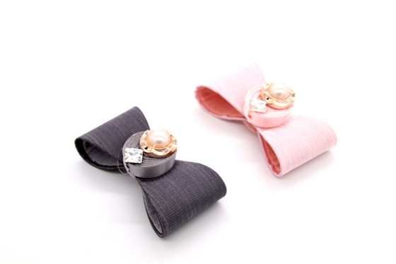 Schuhblume mit farbigem Schleifenband, handgefertigte Schuhverzierungen und Blumen Fadenband Beige, Weiß, Schwarz, Rot, Blau