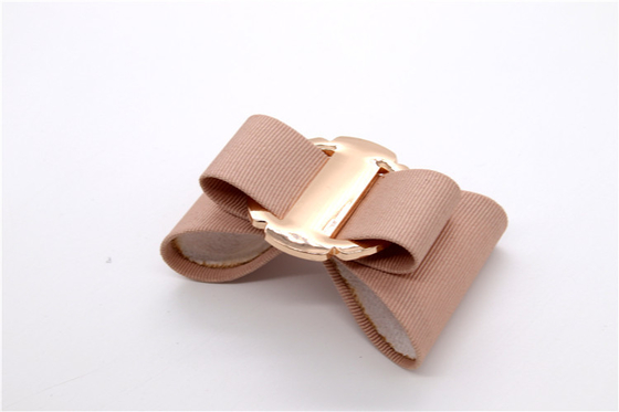Schuhblume mit farbigem Schleifenband, handgefertigte Schuhverzierungen und Blumen Fadenband Beige, Weiß, Schwarz, Rot, Blau