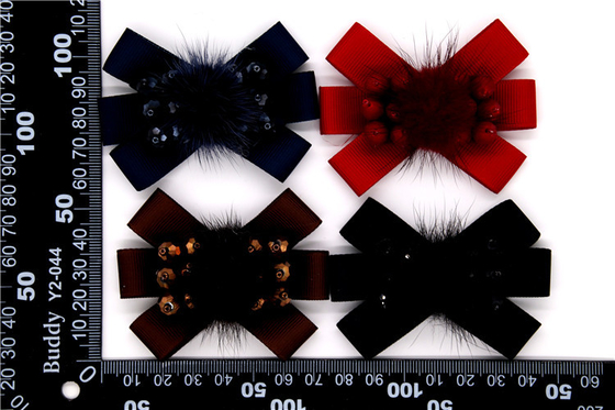 Schuhblume mit farbigem Schleifenband, handgefertigte Schuhverzierungen und Blumen Fadenband Beige, Weiß, Schwarz, Rot, Blau
