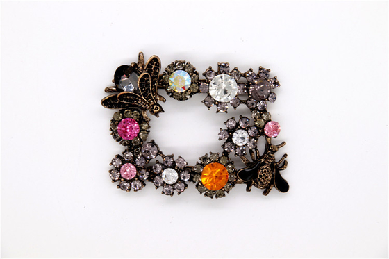 Antike Bronze Strass Schuhklemmen Zinklegierung / Eisen / Kupfermaterial