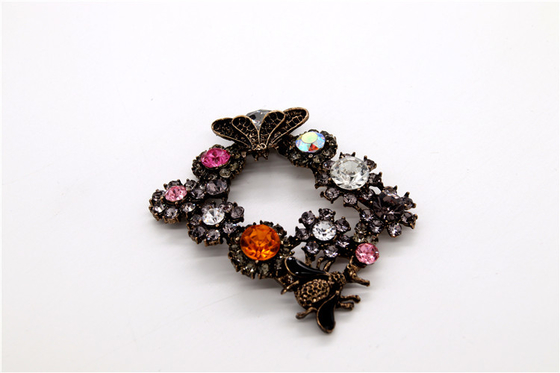 Antike Bronze Strass Schuhklemmen Zinklegierung / Eisen / Kupfermaterial
