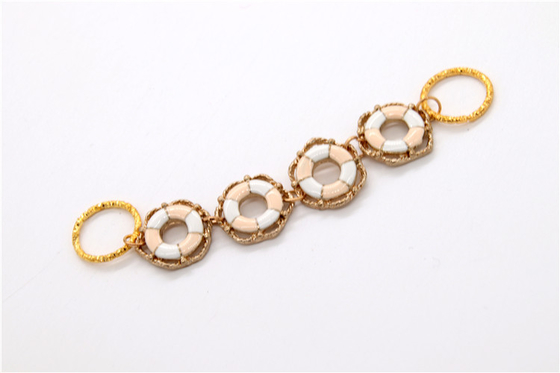 Handgeschweißte Schnalle Kette von Hardware,Damen-Sandalenkette Kupfer/Eisenpistole/Nickel/Gold
