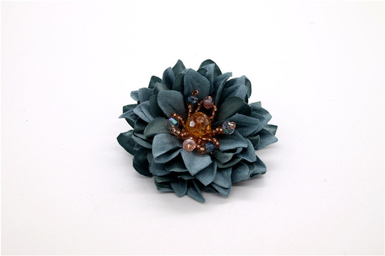 Handgesinterte Kantenblume/Mädchenblume aus Satinbändern/Handsimulierte Blume Verschiedene Farben Stoff, Wolle