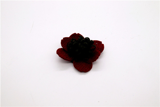 Handgesinterte Kantenblume/Mädchenblume aus Satinbändern/Handsimulierte Blume Verschiedene Farben Stoff, Wolle