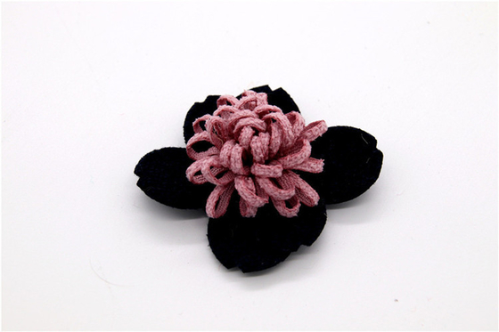 Handgesinterte Kantenblume/Mädchenblume aus Satinbändern/Handsimulierte Blume Verschiedene Farben Stoff, Wolle