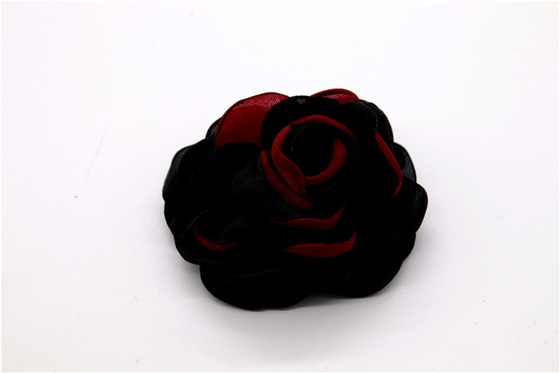 Handgesinterte Kantenblume/Mädchenblume aus Satinbändern/Handsimulierte Blume Verschiedene Farben Stoff, Wolle