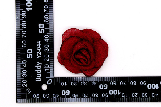 Handgesinterte Kantenblume/Mädchenblume aus Satinbändern/Handsimulierte Blume Verschiedene Farben Stoff, Wolle
