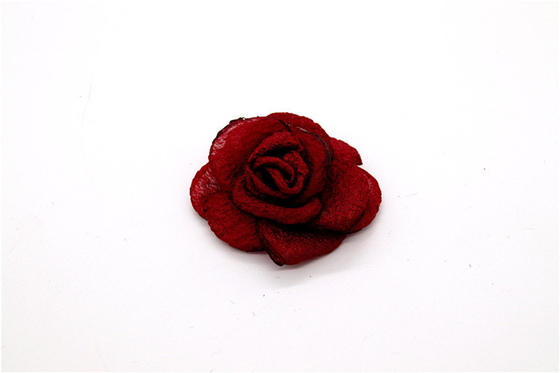 Handgesinterte Kantenblume/Mädchenblume aus Satinbändern/Handsimulierte Blume Verschiedene Farben Stoff, Wolle
