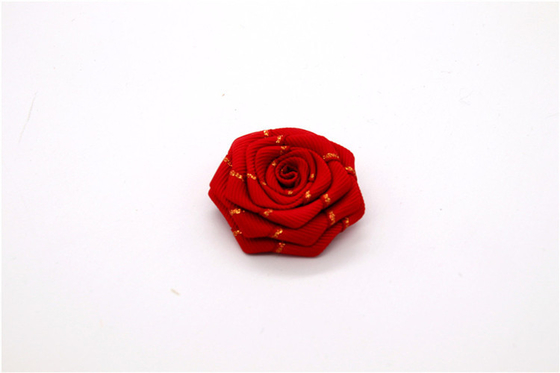 Handgesinterte Kantenblume/Mädchenblume aus Satinbändern/Handsimulierte Blume Verschiedene Farben Stoff, Wolle