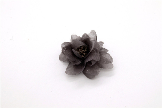 Mädchen Chiffon-Blumen Schuhklammern/Nähen Perlen Handgefertigt Blumengarn, Spitze, Chiffon Grau,schwarz,weiß,rot,blau