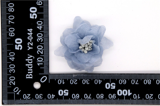 Mädchen Chiffon-Blumen Schuhklammern/Nähen Perlen Handgefertigt Blumengarn, Spitze, Chiffon Grau,schwarz,weiß,rot,blau