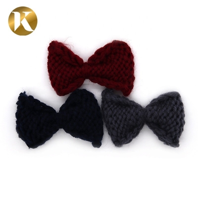 75*45mm Dekorationsschuhklemmen BOW-Stil Wollgarnmaterial