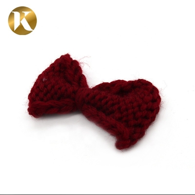 75*45mm Dekorationsschuhklemmen BOW-Stil Wollgarnmaterial
