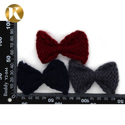 75*45mm Dekorationsschuhklemmen BOW-Stil Wollgarnmaterial