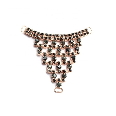 Kristall-T-Typ Ersatzgürtel Buckle 8,7cm * 7 Cm Größe Für Schuh