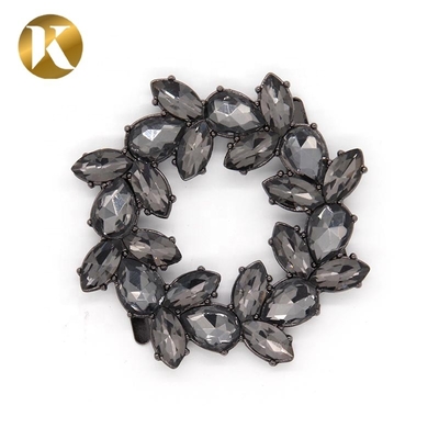 Wenzhou Kml Blumenform Kristall Mode Dekoration Metall Schuhschnalle Zubehör