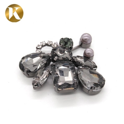 Bienenförmige beliebte Schuhschnalle aus Strass Nickel / Schwarz / Gold Farbe