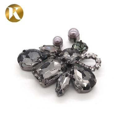Bienenförmige beliebte Schuhschnalle aus Strass Nickel / Schwarz / Gold Farbe