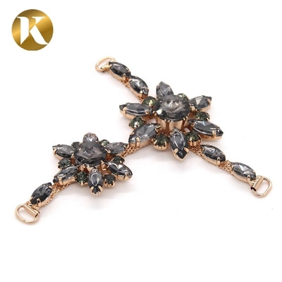 T-Form Damen Dekorativ Schuhschnallen mit Mode Strass Schmuck