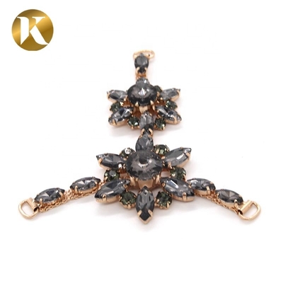 T-Form Damen Dekorativ Schuhschnallen mit Mode Strass Schmuck