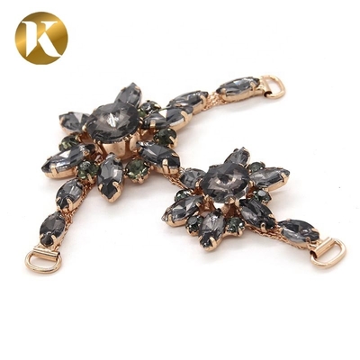 T-Form Damen Dekorativ Schuhschnallen mit Mode Strass Schmuck