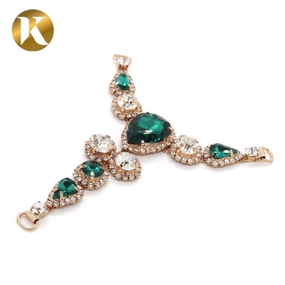 T-Stil Strass-Ornamente 110mm*95mm für Frauen Sandalen Dekoration