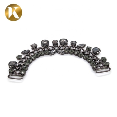 Neues Design Schuhe Kristalle Dekorationen Schmuckkette Buckle für Frauen