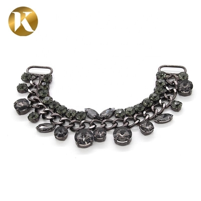 Neues Design Schuhe Kristalle Dekorationen Schmuckkette Buckle für Frauen