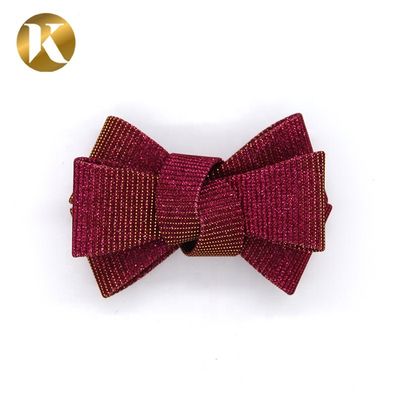 2026 Showbogen Custom Rot Frauen Schuhe Dekoration Zubehör Spezial Stoff Material