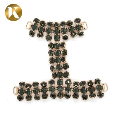 Hängende Plattierung Frauen Schuh Tassel Kette Schwarzer Diamant Dekoration