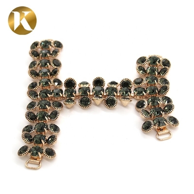 Hängende Plattierung Frauen Schuh Tassel Kette Schwarzer Diamant Dekoration