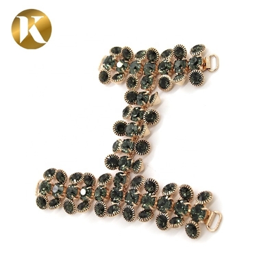 Hängende Plattierung Frauen Schuh Tassel Kette Schwarzer Diamant Dekoration