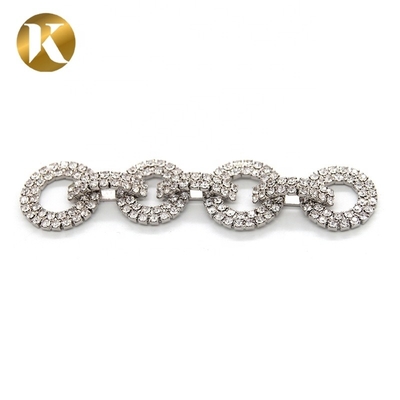 Mode Elegante Kristall Braut Schuhklemmen 90mm*20mm Strass Dekoration
