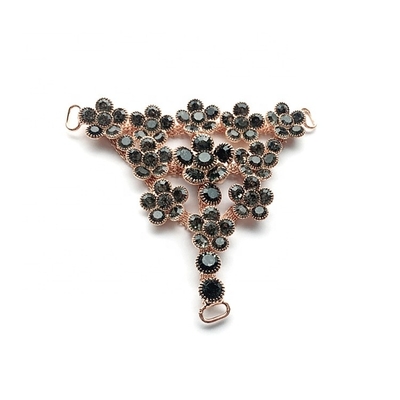 Europa-Stil T-Form Metall Schuhschnallen Blumenmuster für Ornamente