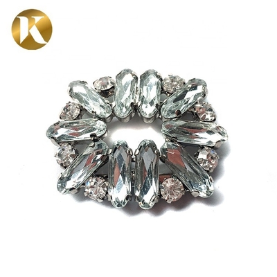 4.1cm*3.5cm Kristallschuhschnallen Eisen/Kupfermaterial mit Schutzbeschichtung