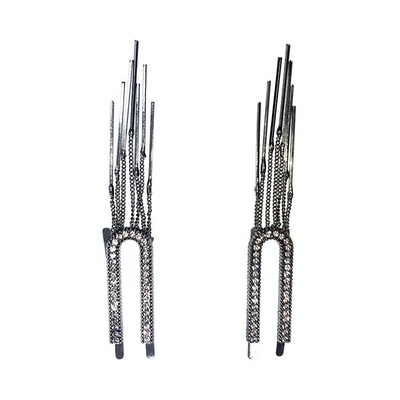 Damenmetallschuh Strasszubehör 1,6cm*4,2cm 6,2cm mit Tassel