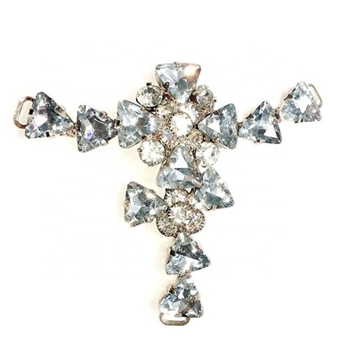 KML Strass Flachsandalen Buckle 10,7cm*9,0cm mit Blumenmuster