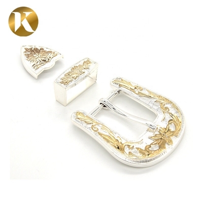 Wenzhou KML Neues Design Beliebtes Klassiker Vintage Glanz Zinklegierung 2 Farben Pin Gürtel Buckle