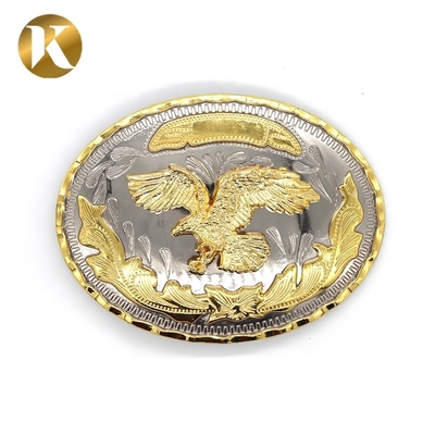 Wenzhou KML Hochwertige Mode Handgefertigte Oval 41mm 2 Farbe Metallgürtel Buckle