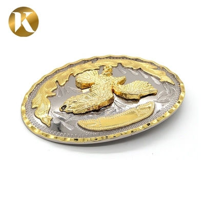 Wenzhou KML Hochwertige Mode Handgefertigte Oval 41mm 2 Farbe Metallgürtel Buckle
