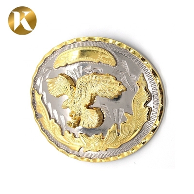 Wenzhou KML Hochwertige Mode Handgefertigte Oval 41mm 2 Farbe Metallgürtel Buckle