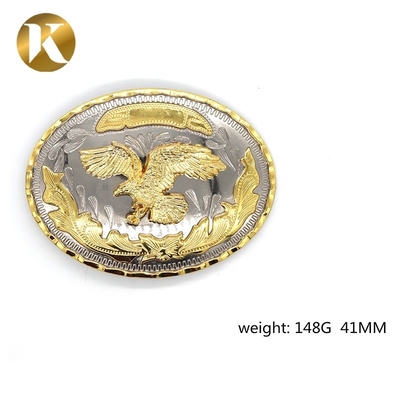 Wenzhou KML Fabrik liefert modische ovale 41mm 2-Farben-Gürtelschnalle