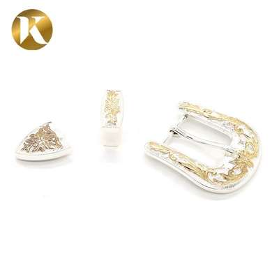 Wenzhou KML Custom Fashion beliebte glänzende Zinklegierung 2 Farben Pin Gürtel Buckle