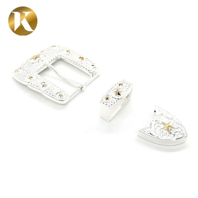 Dicke Retro-Logo Kühlgürtel Buckles Zinklegierung Material